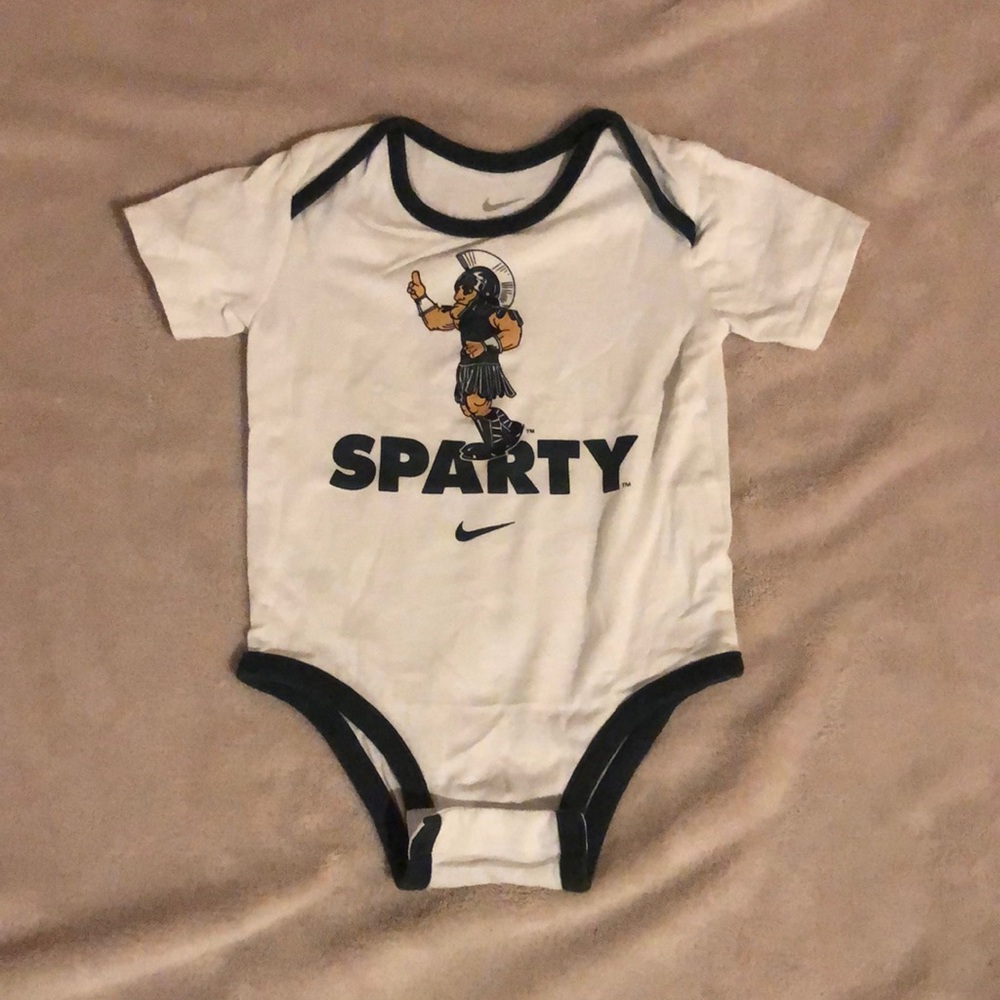 Nike Michigan State Sparty onesie, 3-6 M